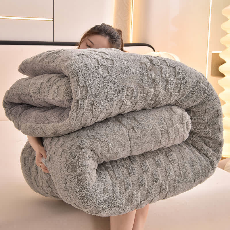 Winter Sherpa Warm Blanket with Quilt Core - image 5