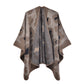 Modern Leopard Print Acrylic Shawl Cape