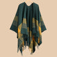 Simple Tassel Soft Travel Shawl Cape