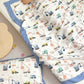 Cartoon Truck Bamboo Fiber Toddler Quilt