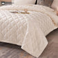 Solid Color Diamond Texture Soft Quilt