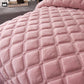 Solid Color Diamond Texture Soft Quilt