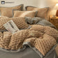 Soft Flannel Duvet Cover Bedding Set(4PCS)