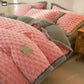 Soft Flannel Duvet Cover Bedding Set(4PCS)