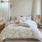 Elegant Floral Soft Velvet Bedding Set(4PCS)