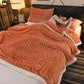 Solid Color Reversible Soft Fleece Blanket