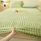 Solid Color Warm Fleece Fitted Sheet