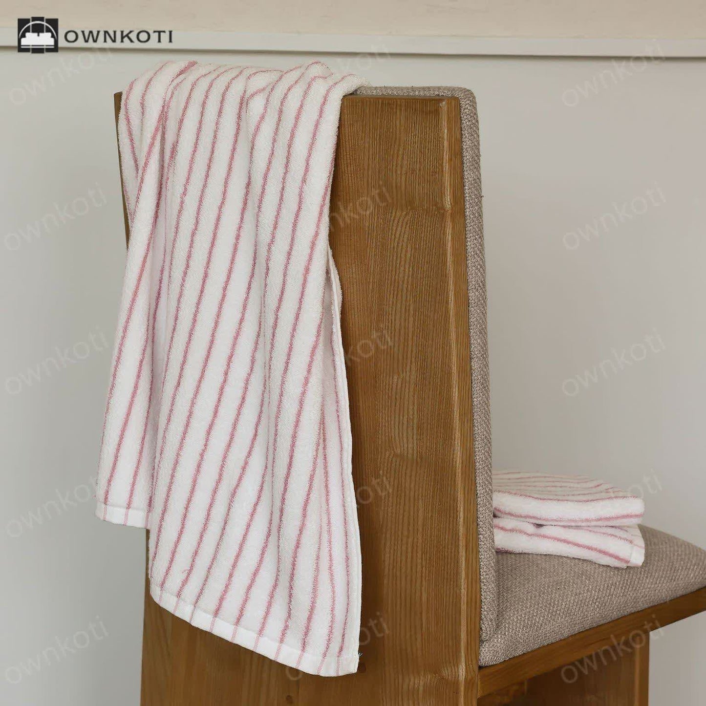 Combed Cotton Striped Water-absorbent Towel