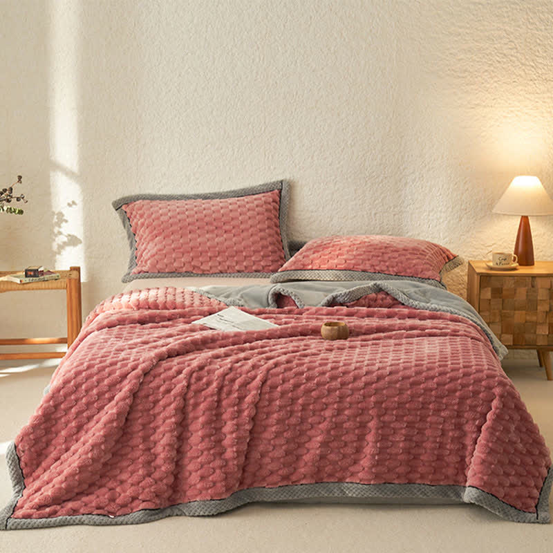 Simple Soft Fleece Duvet Cover Blanket