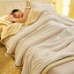 Striped Fleece Duvet Cover Throw Blanket