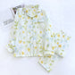 Rural Daisy Cotton Gauze Cardigan Pajama Set