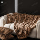 Velvet Rustic Floral Sofa Throw Blanket