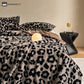 Leopard Print Warm Velvet Sofa Blanket