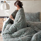 Cashmere Cotton Gauze Leopard Print Quilt