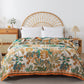 Palm Leaf Cotton Gauze Reversible Blanket - image 5