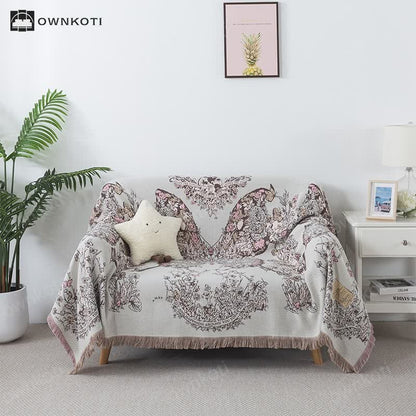 Vintage Butterfly Tassel Sofa Blanket