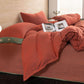 Cotton Gauze Solid Color Button Bedding Set (4PCS)