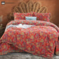 Floral Duvet Cover Cotton Gauze Bedding Set(4PCS)