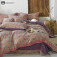 Floral Button Duvet Cover Bedding Set (4PCS)