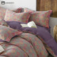 Floral Button Duvet Cover Bedding Set (4PCS)