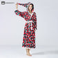 Christmas Flannel Soft Hooded Bathrobe