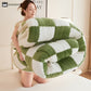 Checkerboard Fleece Blanket Winter Comforter