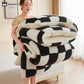 Checkerboard Fleece Blanket Winter Comforter