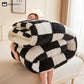 Checkerboard Fleece Blanket Winter Comforter