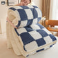 Checkerboard Fleece Blanket Winter Comforter