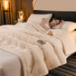 Double-sided Fleece Simple Throw Blanket - image 8
