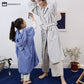 Pure Cotton Striped Hooded Cape Bathrobe