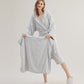 Pure Cotton Striped Hooded Cape Bathrobe