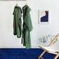 Pure Cotton Striped Hooded Cape Bathrobe