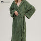 Pure Cotton Striped Hooded Cape Bathrobe