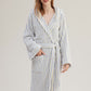 Pure Cotton Striped Hooded Cape Bathrobe