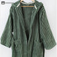 Pure Cotton Striped Hooded Cape Bathrobe