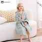 Pure Cotton Waffle Textured Breathable Bathrobe