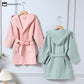 Pure Cotton Waffle Textured Breathable Bathrobe