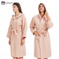 Pure Cotton Waffle Textured Breathable Bathrobe