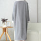 Soft Fleece Warm Zippered Long Nightgown