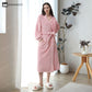 Simple Solid Color Soft Fleece Bathrobe