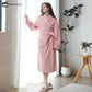 Simple Solid Color Soft Fleece Bathrobe