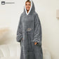 Jacquard Apple Flannel Hooded Nightgown