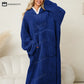 Jacquard Apple Flannel Hooded Nightgown