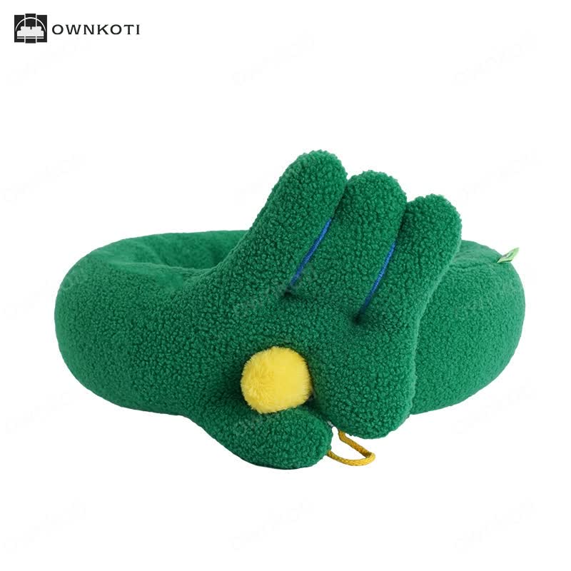 Finger Gesture Winter Warm Cat Bed