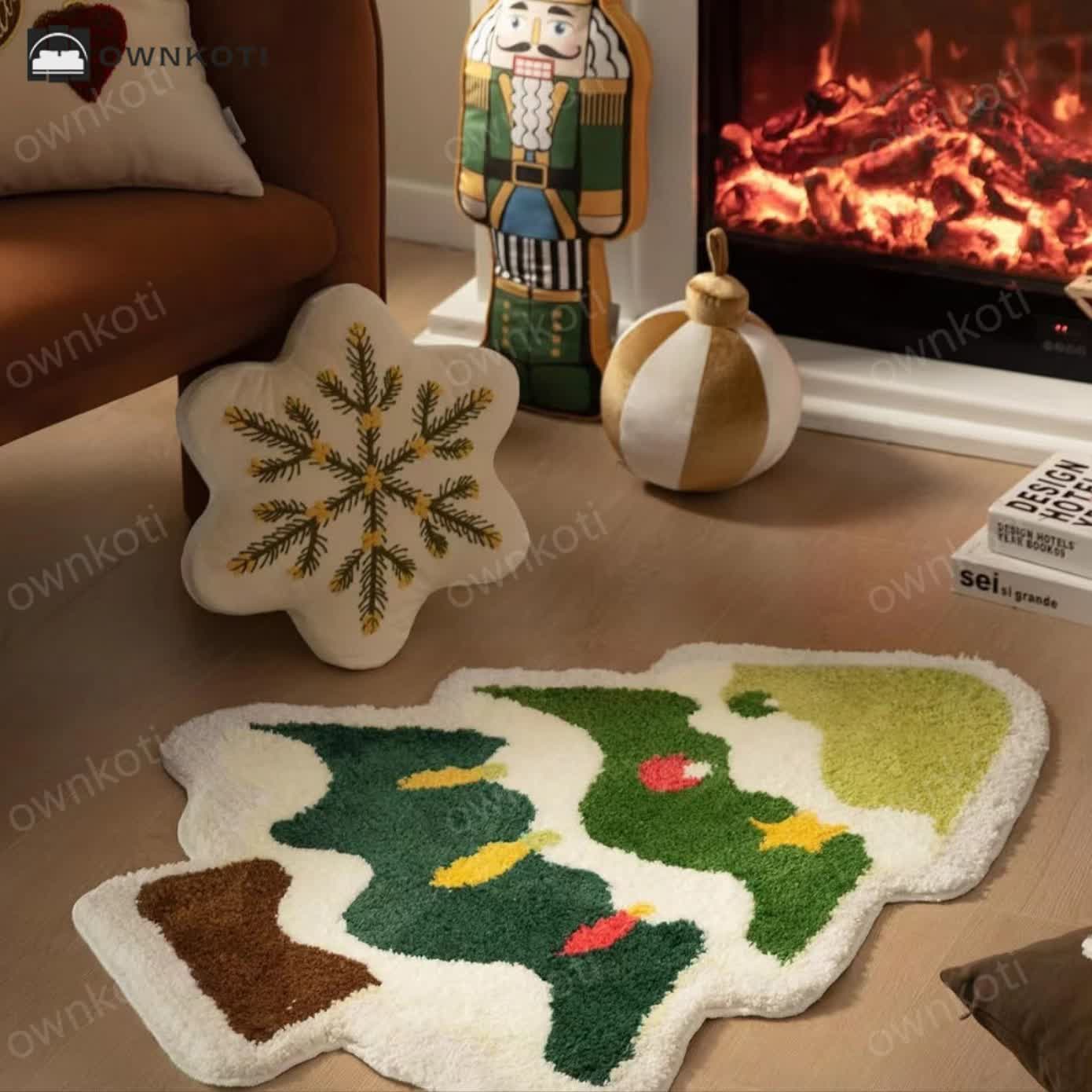 Christmas Tree Home Decor Anti-slip Rug