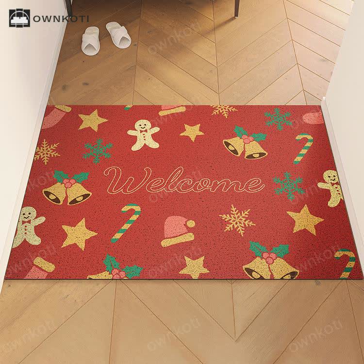 Christmas "Welcome" Anti-slip Cuttable Door Mat