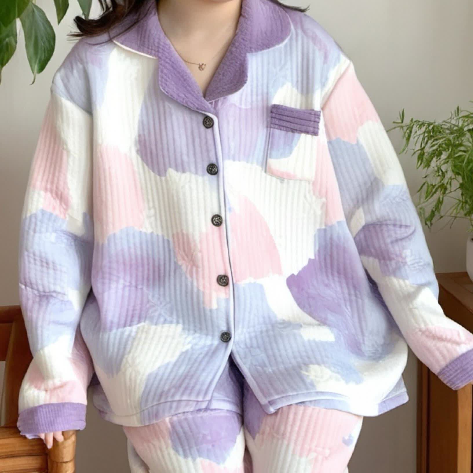 Plus Size Warm Comfy Nightwear Set - image 7