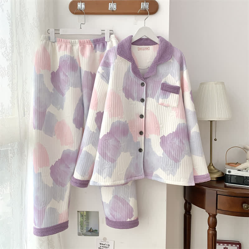 Plus Size Warm Comfy Nightwear Set - image 2