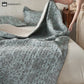 Leopard Print Double Layer Cotton Gauze Coverlet